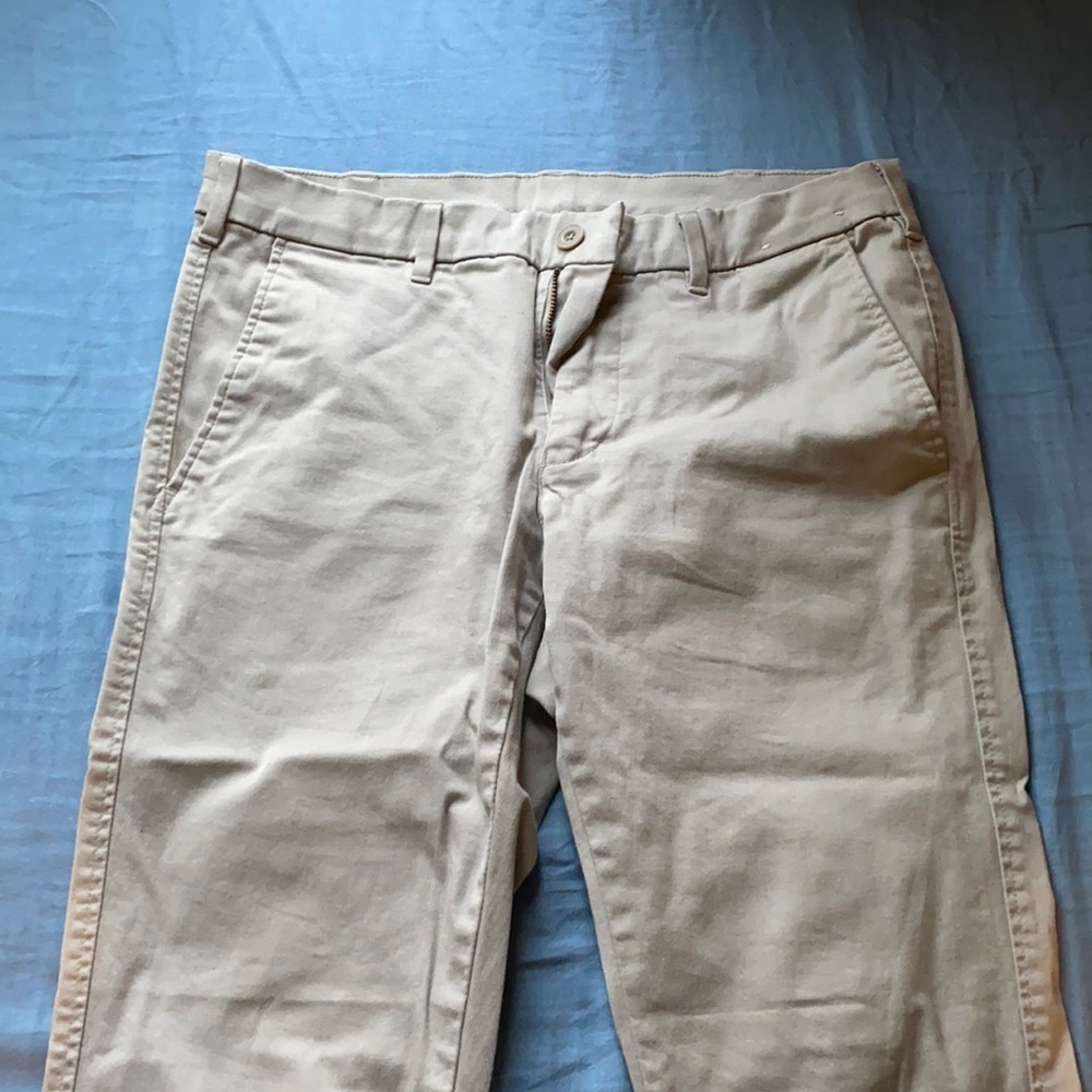 Men's light gray chinos